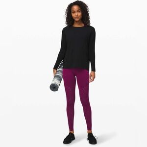 Lululemon Reveal Tight *Mesh Stripes Marvel Size 4
